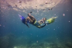 Nager avec des sirènes dans les Cinque Terre