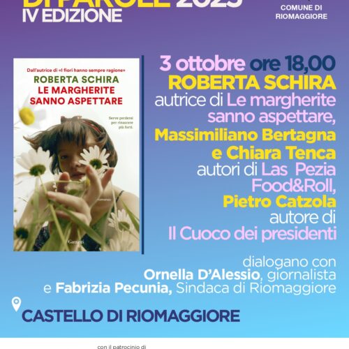 A Castello di Parole si parla di cibo:tra storie, rock&roll e cucine presidenzialiRiomaggiore, 3 ottobre 2025ore 18.00, Presentazione dei libri + live musicCastello di Riomaggiore
